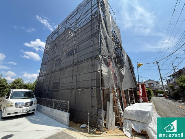 藤井寺市藤井寺　第1期　新築一戸建ての外観|周辺は落ち着いた街並みの住宅地！子育てがしやすい住環境です！まだ未完成ですが、現地でしかわからない事もございます。是非一度ご覧ください。