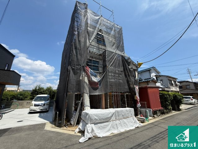 藤井寺市藤井寺　第1期　新築一戸建ての外観|周辺は落ち着いた街並みの住宅地！子育てがしやすい住環境です！まだ未完成ですが、現地でしかわからない事もございます。是非一度ご覧ください。