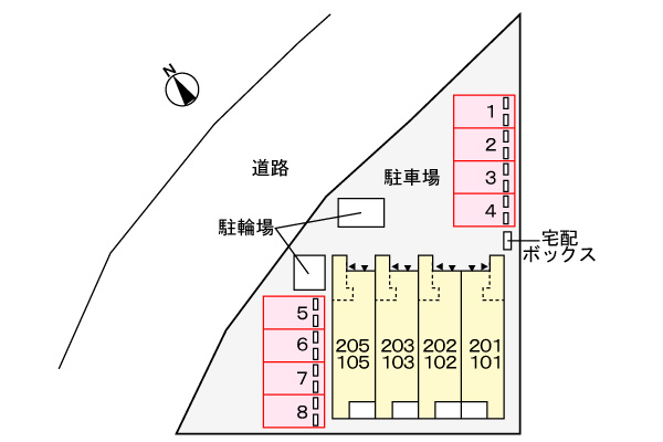 フラン　アビタシオンの区画図