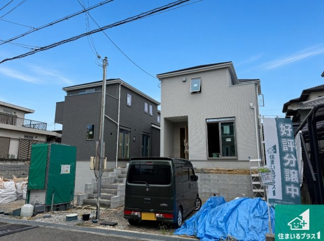 大阪狭山市西山台　第1期　新築一戸建ての外観|周辺は落ち着いた街並みの住宅地！子育てがしやすい住環境です！まだ未完成ですが、現地でしかわからない事もございます。是非一度ご覧ください。