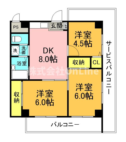 【間取り】 | リベラルパレス平野