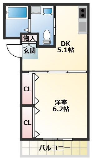 国領YKマンションの間取り