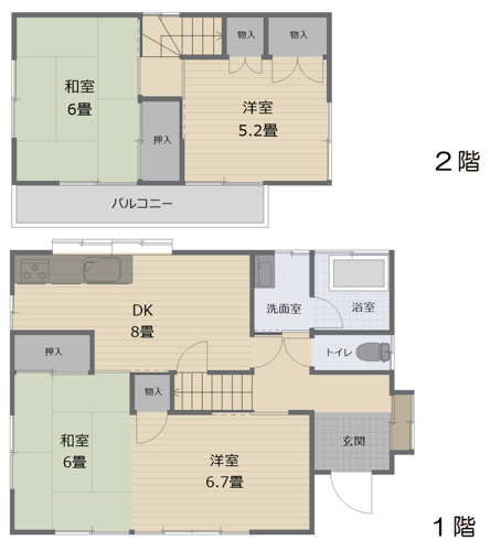 行田市持田　中古戸建の画像