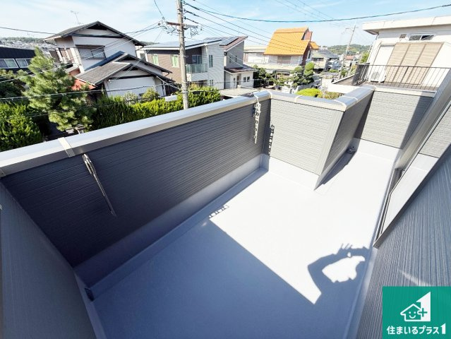 大阪狭山市西山台　第1期　新築一戸建てのバルコニー|日当たりのよいバルコニー！お部屋が開放的に！