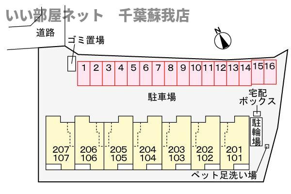 ドゥー・メゾン桜木の区画図