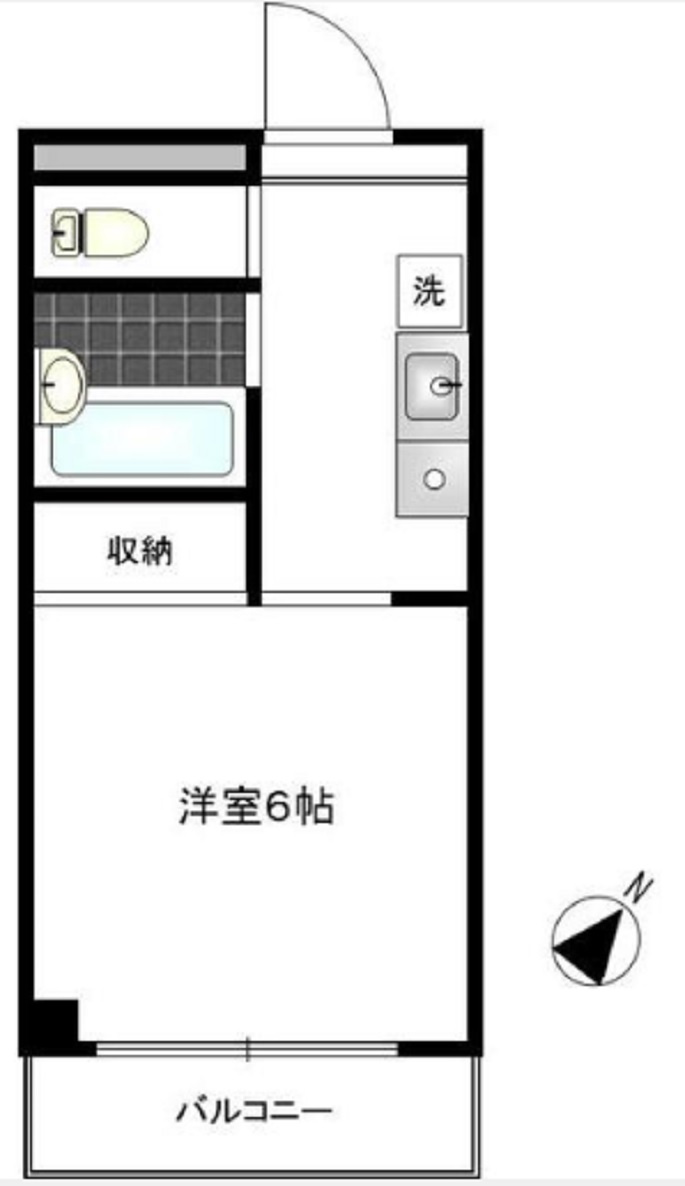 第18シンエイビルの間取り|間取り