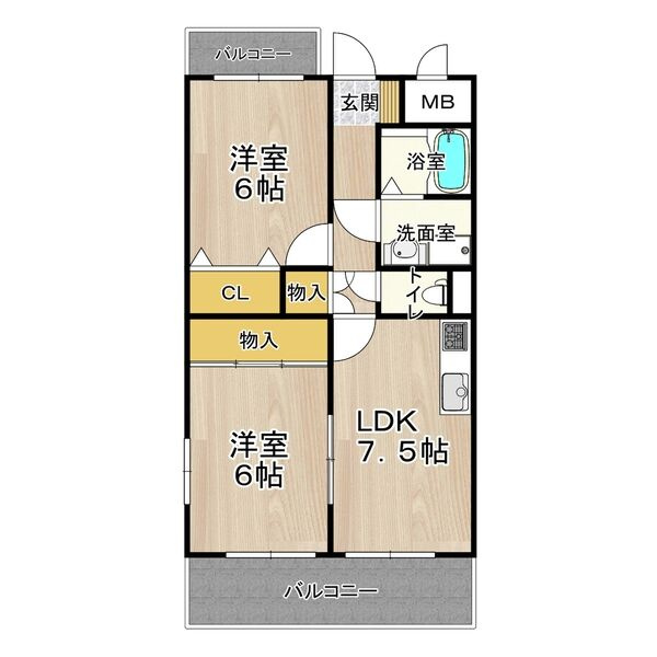 アルカディア箕輪の間取り