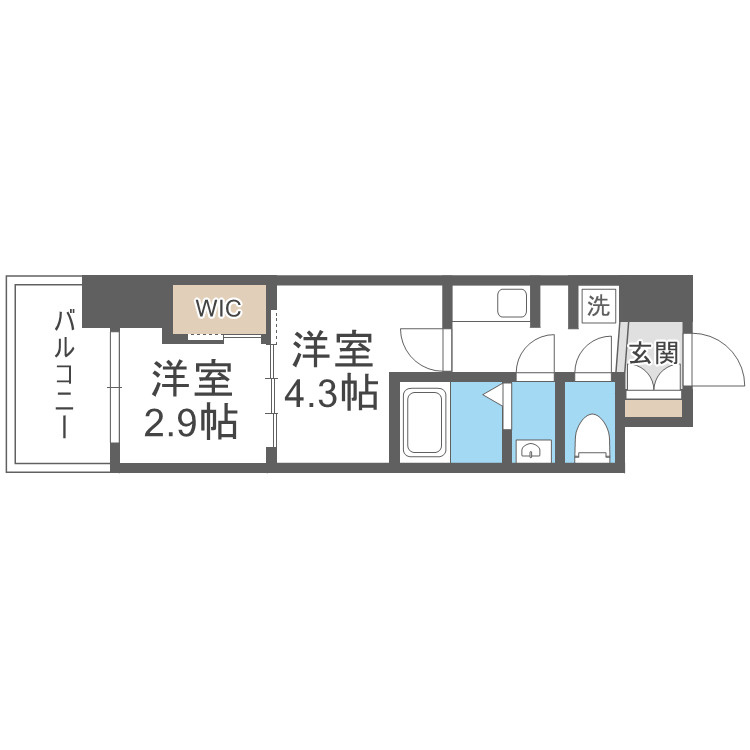 セレニテ東梅田アリエの間取り