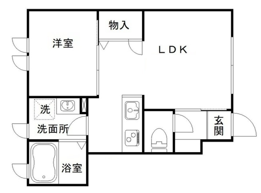 小平市御幸町のアパート