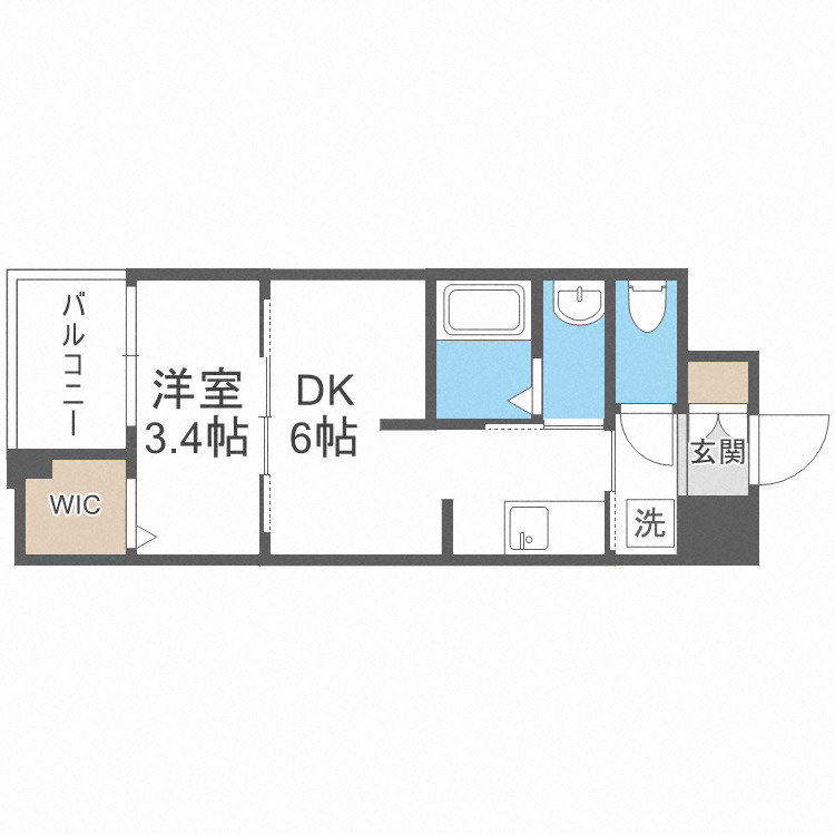WORVE大阪本町の間取り