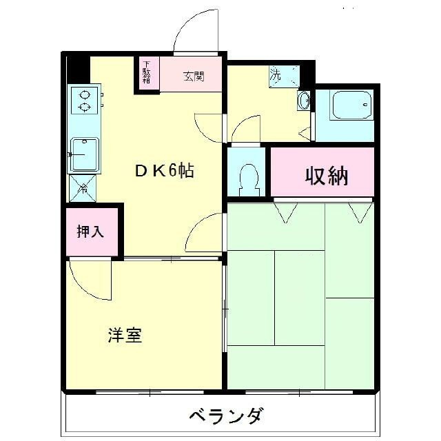 サンハイツ竹内の間取り|間取りです。