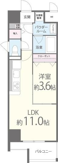 ポローニア立花通りの間取り