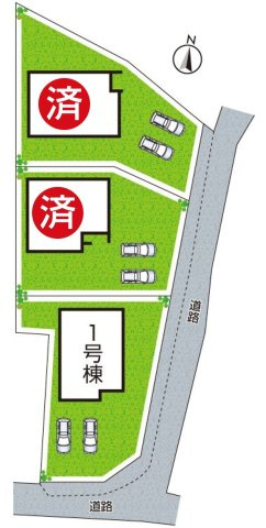 堺市美原区平尾　第4期　新築一戸建ての区画図|全3区画