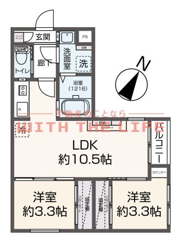 Tidy田代【キャッシュバック対象物件】の間取り