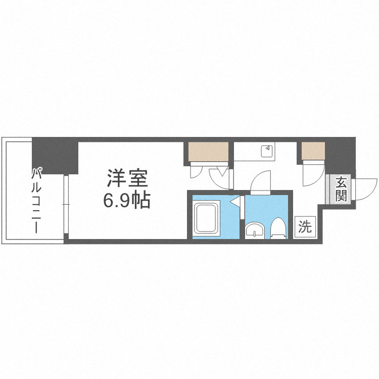 SERENiTE福島sceltoの間取り