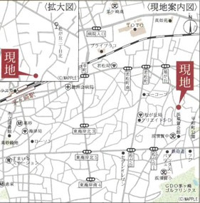 【地図】 | 茅ヶ崎市松が丘2丁目中古戸建