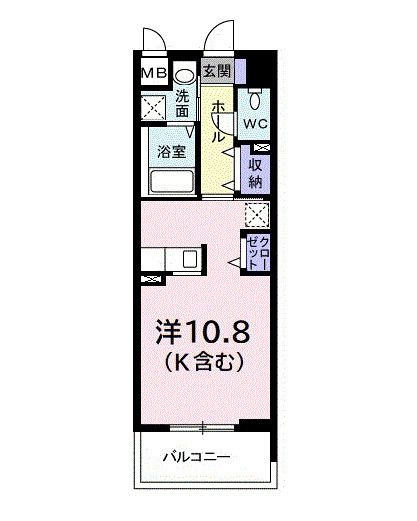 アベニール国立の間取り