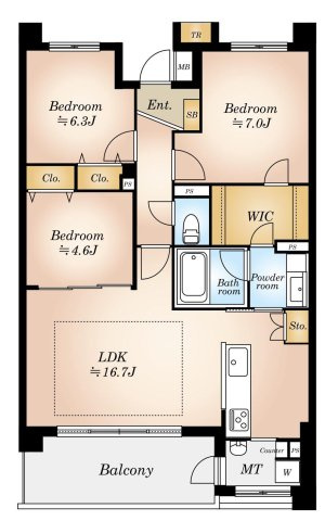 調布市多摩川１丁目の中古マンション