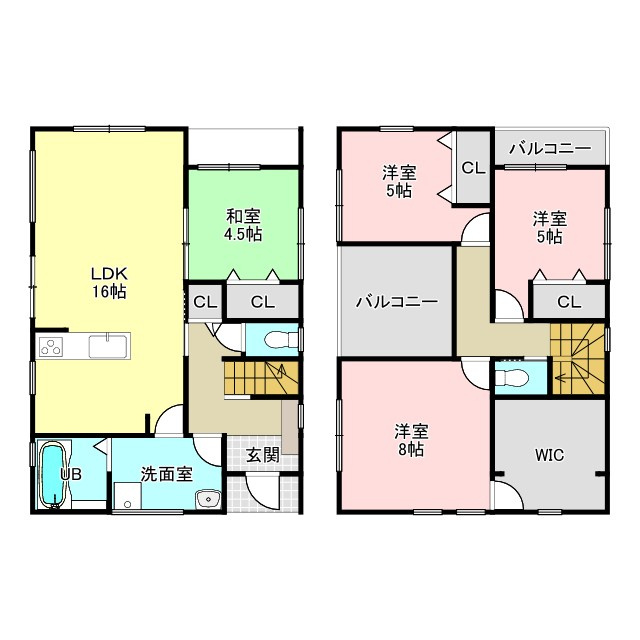 玉里団地2丁目　新築戸建て