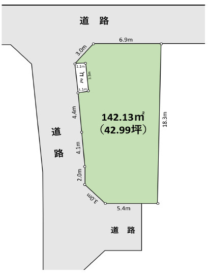 厚木市下川入　売地