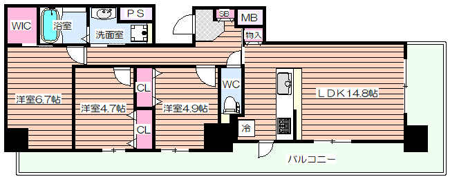 【間取り】 | GRAND VILLASSE 福島