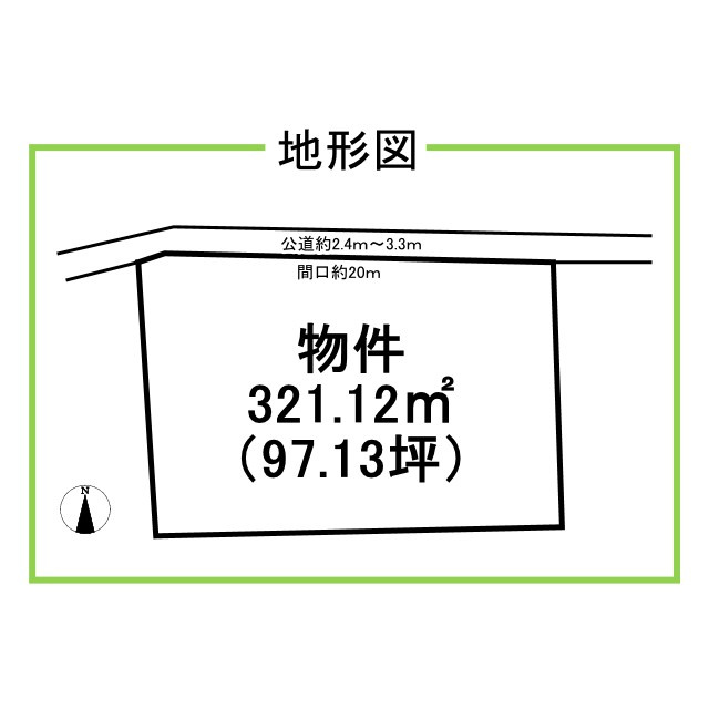 清須市須ケ口の売地の土地図