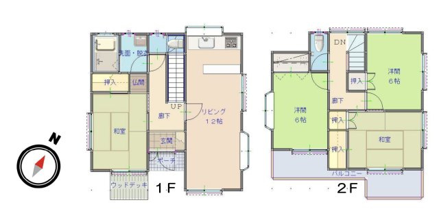 【間取り】 | 日高市高麗川3丁目　中古戸建