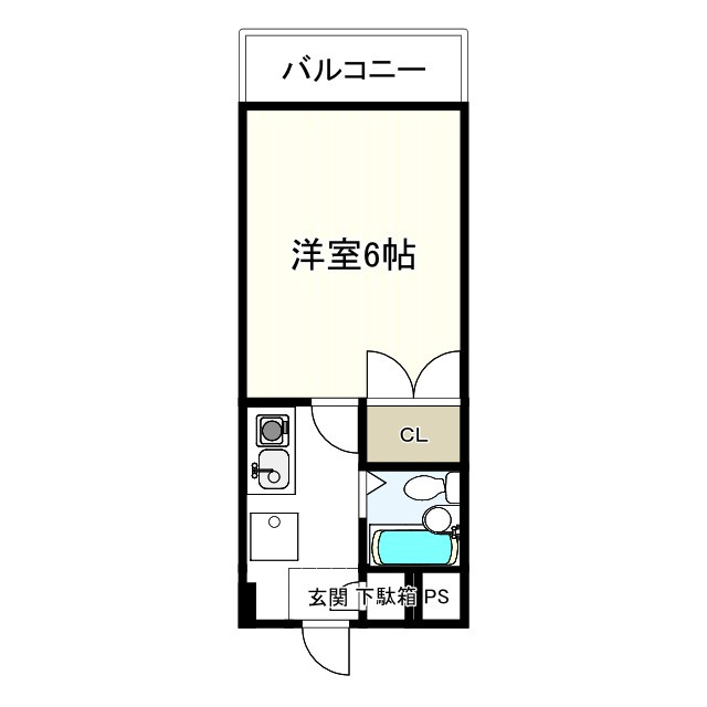 ウエストハイライズの間取り
