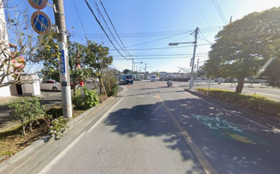 【前面道路含む現地写真】 | 市川市南大野２丁目　売地 | 南西側道路