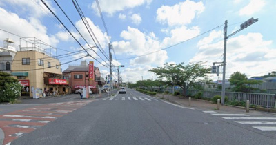 【前面道路含む現地写真】 | 市川市南大野２丁目　売地 | 南東側道路