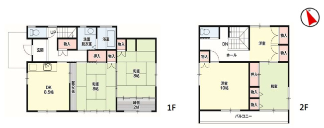 【間取り】 | 渋川市伊香保町　中古住宅