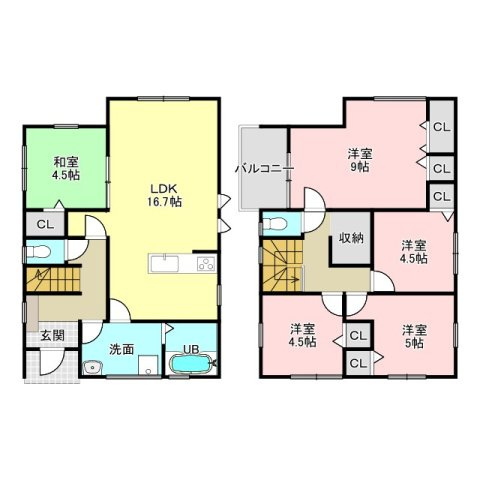 玉里団地2丁目　新築戸建て