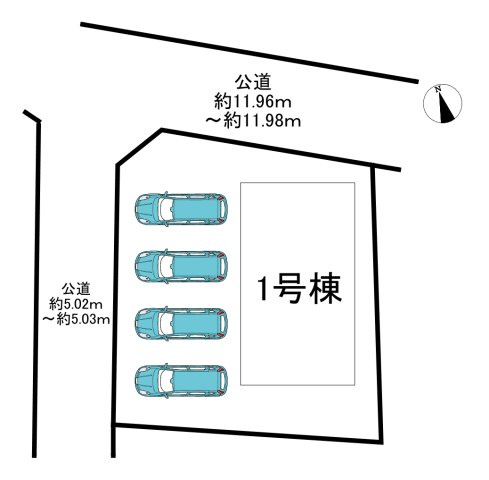 知多市日長台　全1棟の区画図|全1区画分譲地♪
