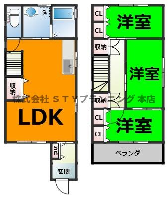 仲介手数料0円！タウンハウス辻町