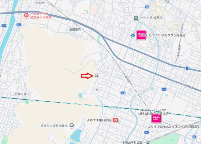 姫路市西庄3期（全3棟）3号棟の地図