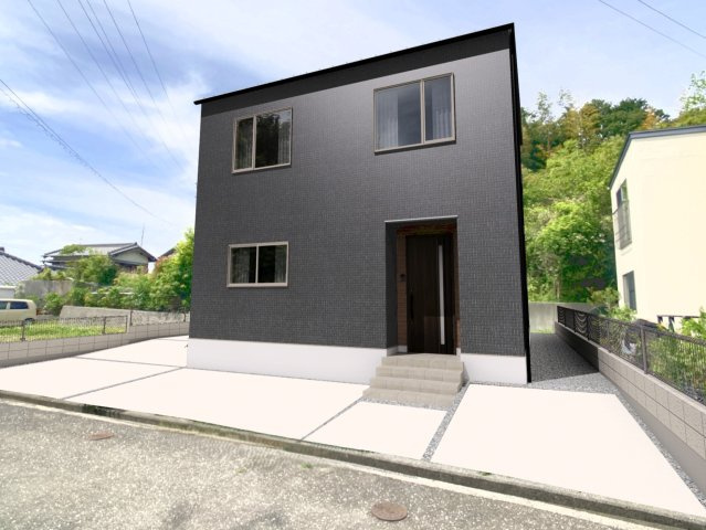 香美市土佐山田町植 ⑭ 新築戸建ての外観パース|外観パースです