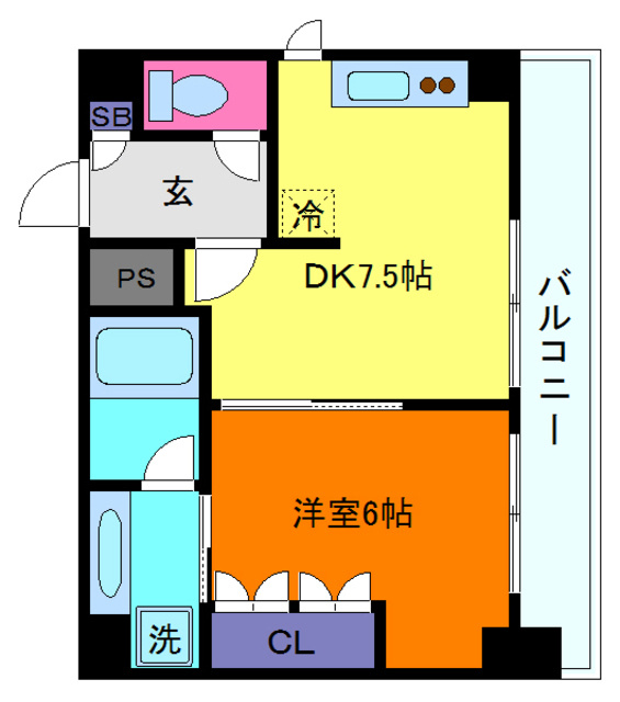 六甲壱番館の間取り