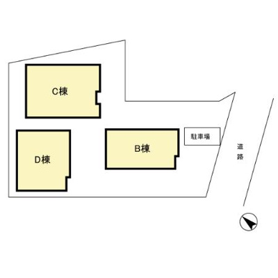 【区画図】 | 大野貸家　Ｂ