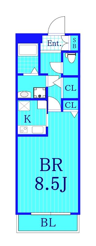 横浜市旭区二俣川２丁目の賃貸マンションの間取り|使いやすい間取りです！