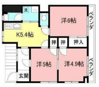 サン晴美コーポの間取り