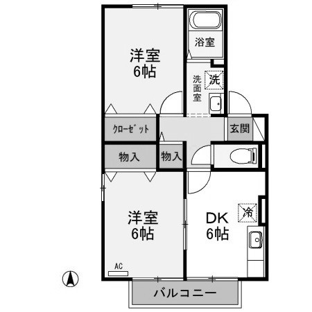 【間取り】 | サニーウェル清里　Ａ