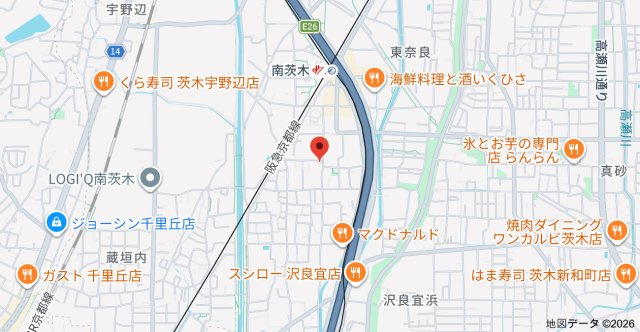 サンハート南茨木Ⅲの地図
