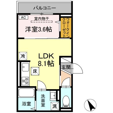 D Paina 鷺沼の間取り