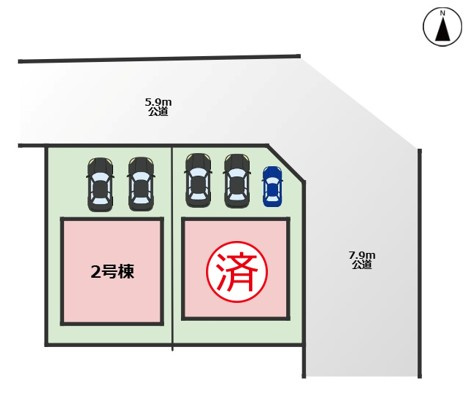 MIRASUMO名東区猪子石12104②｜名古屋市の戸建ならホームアップの区画図