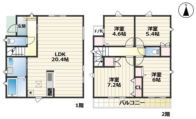 MIRASUMO名東区猪子石12104②｜名古屋市の戸建ならホームアップの間取り|間取図