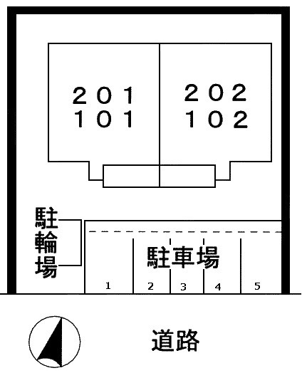 リビングフォレストＫの区画図