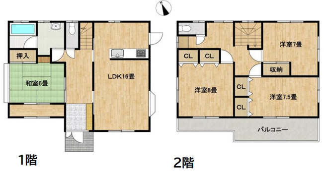 【間取り】 | 加須市芋茎　中古戸建