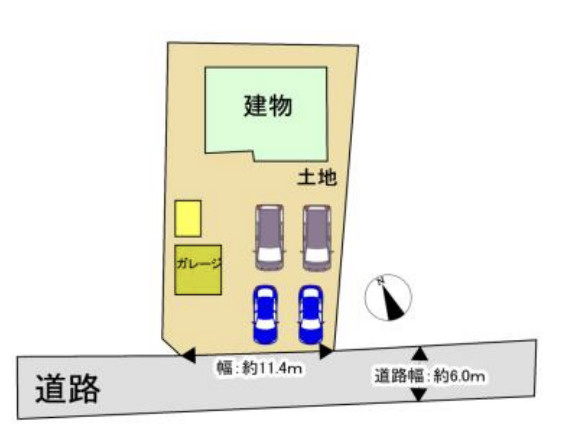 【区画図】 | 加須市芋茎　中古戸建