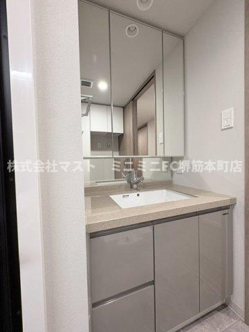 S-RESIDENCE谷町六丁目aloの洗面所