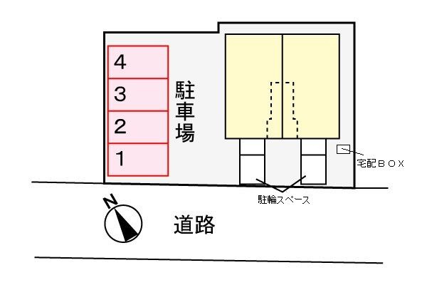 アルカンシエルの駐車場